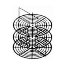 Nemco Food Equipment Heavy Gauge Wire Three Tier Rack System Only, 18 Inch Diameter