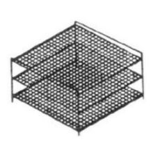 Nemco Food Equipment Slightly Angle Three Tier Shelf System Only, 15 inch Diameter.