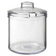 GET Enterprises inc Styrene Acrylonitrile Clear Cover Only, 8 Ounce -- 24 per case.