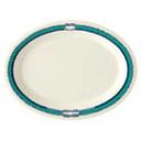 GET Enterprises inc Freeport Centennial Series Melamine Oval Platter, 12 x 9 inch -- 12 per case.