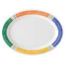 GET Enterprises inc Diamond Barcelona Melamine Oval Platter, 13.5 x 10.25 inch -- 12 per case.
