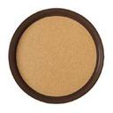 GET Enterprises inc Polypropylene Brown Round Cork Lined Serving Tray, 14 inch -- 24 per case.