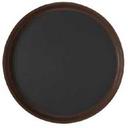 GET Enterprises inc Polypropylene Brown Round Non Skid Serving Tray, 16 inch -- 12 per case.