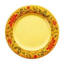 GET Enterprises inc Venetian Melamine Wide Rim Plate, 6.5 inch -- 48 per case.