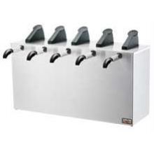 Server Quintuple Express Countertop Condiment Dispenser With Five Plastic Pump, 17.5 X 27.187 X 13.312 Inch