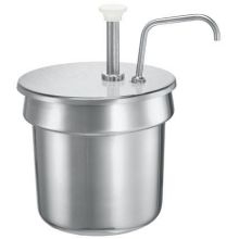 Server Stainless Steel Condiment Pump for 11 Quart Vegetable Inset, 2.75 x 11.375 x 10.5 inch.