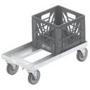 Channel Manufacturing Aluminum Milk Crate Dolly, 7 1/2 x 24 1/4 x 20 1/4 inch.