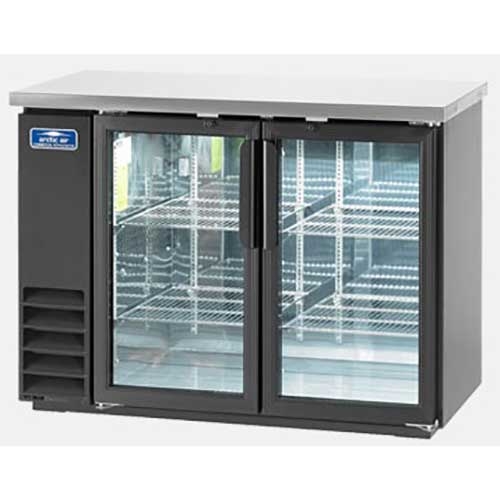 Arctic Air Back Bar Refrigerator with Two Glass Door, 48 inch.