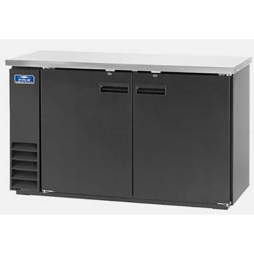 Arctic Air Solid Back Bar Refrigerator with Two Door, 60 inch.
