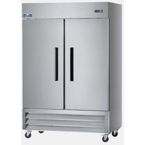 Arctic Air Two Door Stainless Steel Exterior Reach-In Freezer, 54.0 x 32.75 x 82.75 inch.