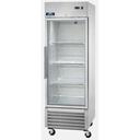 Arctic Air One Door Glass Exterior Reach-In Refrigerator, 27.00 x 31.25 x 83.25 inch.