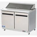 Arctic Air Two Door Mega-Top Sandwich/Salad Prep Table, 48 inch.