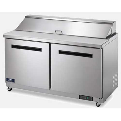 Arctic Air Two Door Mega-Top Sandwich/Salad Prep Table, 60 inch.