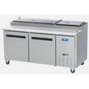 Arctic Air Two Door Pizza Prep Table, 71.00 x 32.25 x 41.00 inch.