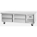Arctic Air Refrigerated Four Drawer Chef Base, 72 inch.