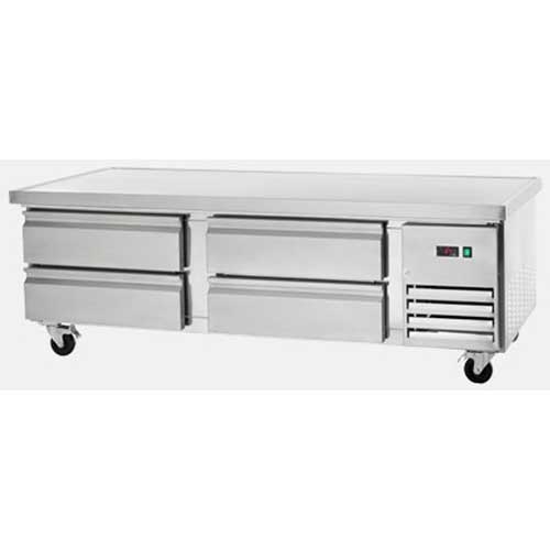Arctic Air Refrigerated Four Drawer Chef Base, 72 inch.