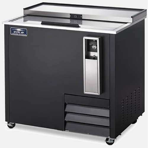 Arctic Air Slide Top Horizontal Bottle Cooler with One Lid, 36 inch.