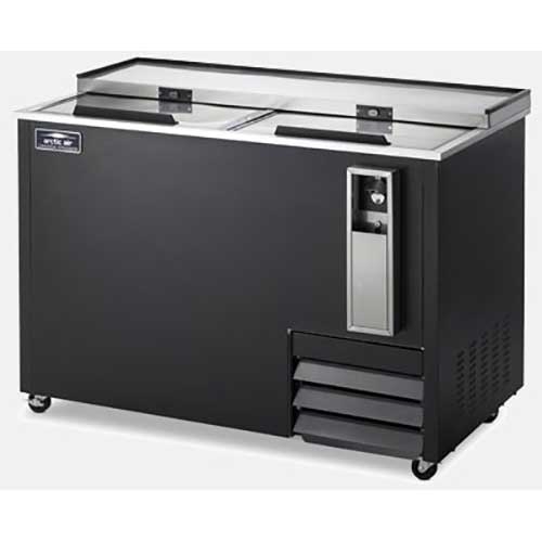 Arctic Air Slide Top Horizontal Bottle Cooler with Two Lid, 50 inch.