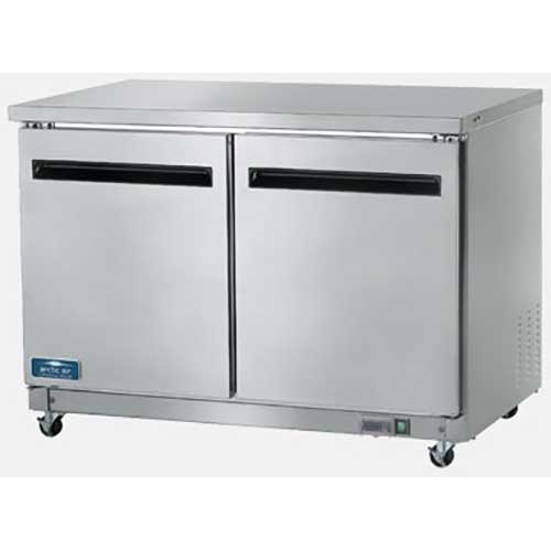 Arctic Air Double Door Under-Counter Freezer, 48.25 x 30.0 x 35.625 inch.