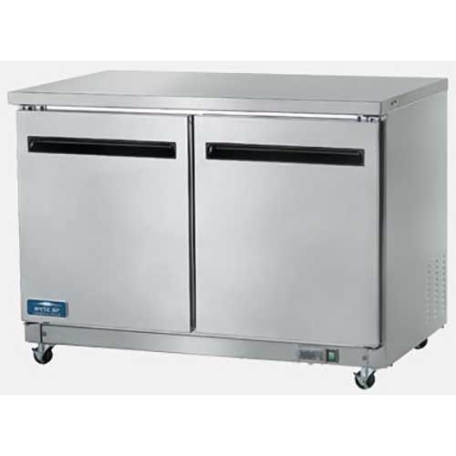 Arctic Air Double Door Under-Counter Refrigerator, 48.25 x 30.0 x 35.625 inch.