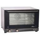 Cadco Stainless Steel Lisa Half Size Compact Convection Oven, 23.63 x 15.75 x 23.75 inch.