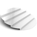 Lakeside Geneva Stainless Steel Round Display Riser, 28 inch Diameter.