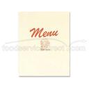 Alegacy Clear Vinyl Double Menu Cover, 8 3/4 x 11 1/2 inch.