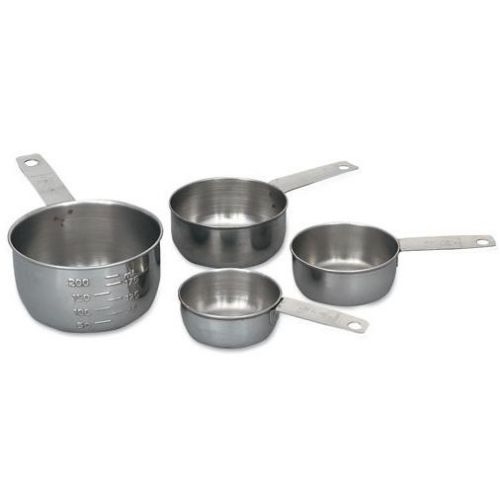 Alegacy Stainless Steel Measuring Cup Set - Long Solid Handle -- 1 set.
