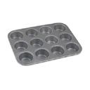 Alegacy Aluminized Steel Muffin Pan - 12 Cup, 2 3/4 inch Top Inside Diameter.