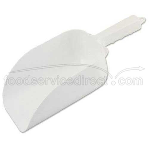 Alegacy Plastic One Piece Flat Bottom Scoop, 82 Ounce.