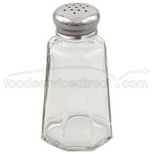 Alegacy Salt and Pepper Shaker with Stainless Steel Universal Hole Mushroom Top, 2 Ounce -- 72 per case.