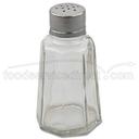 Alegacy Glass Salt and Pepper Shaker with Stainless Steel Universal Hole Flat Top, 2 Ounce -- 72 per case.