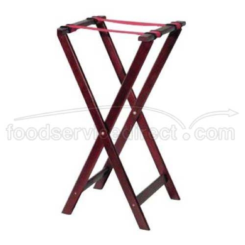 Alegacy Dark Mahogany Wooden Tray Stand, 16 1/4 x 32 1/2 inch.