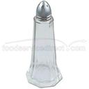 Alegacy Tower Salt and Pepper Shaker with Chrome Plated Universal Hole Top, 1 1/2 Ounce -- 24 per case.