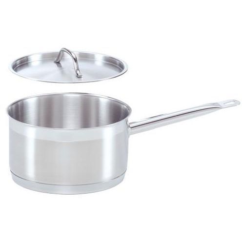 Alegacy Optima Ii 21ct Stainless Steel Induction Ready Sauce Pan With Cover And Helper Handle, 10 Quart