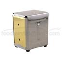 Alegacy Chrome Plated Junior Napkin Dispenser, 4 x 4 1/2 x 5 3/4 inch.