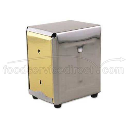 Alegacy Chrome Plated Junior Napkin Dispenser, 4 X 4 1/2 X 5 3/4 Inch