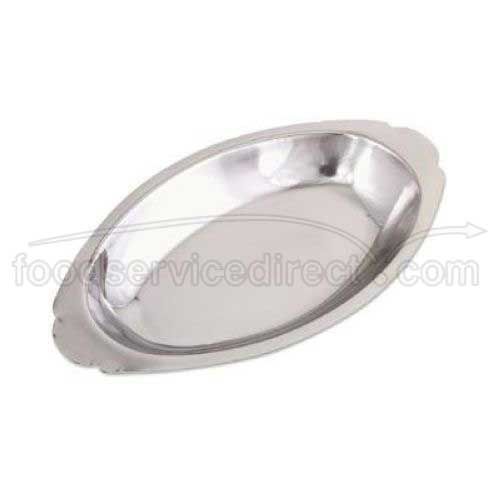 Alegacy Stainless Steel Oval Au Gratin Dish, 8 Ounce