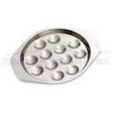 Alegacy Stainless Steel Snail Plate - 12 Hole, 7 1/4 inch Diameter.