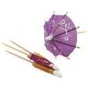 Alegacy Cocktail Parasol - Assorted Colors, 4 1/16 inch -- 144 per case.
