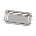 Alegacy Stainless Steel Rectangular Serving Tray, 9 x 4 1/2 x 1 1/4 inch.