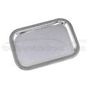 Alegacy Stainless Steel Rectangular Plain Trim Cater Tray, 19 1/2 x 12 1/4 inch.