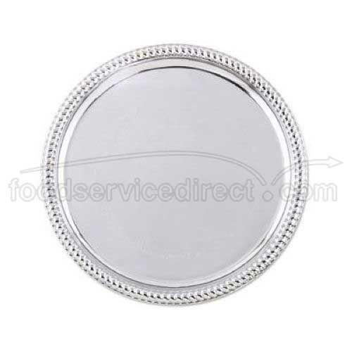 Alegacy Stainless Steel Round Plain Trim Cater Tray, 14 Inch
