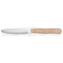 Alegacy Hollow Ground Steak Knife with Hardwood Handle, 3 1/2 inch Blade Length -- 12 per case.