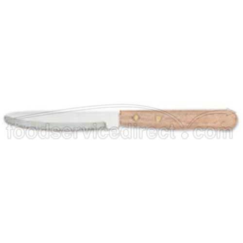 Alegacy Hollow Ground Steak Knife With Hardwood Handle, 3 1/2 Inch Blade Length -- 12 Per Case