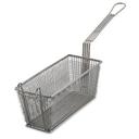 Alegacy Rectangular Wire Fry Basket with Uncoated Handle, 13 x 5 3/8 x 5 5/8 inch.