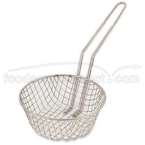 Alegacy Nickel Plated Coarse Mesh Culinary Basket, 12 inch Diameter.
