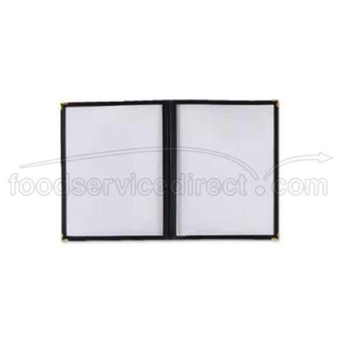 Alegacy Double Clear Menu Cover, 8 1/2 x 11 inch.