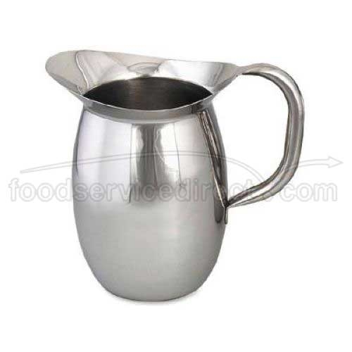 Alegacy 18/8 Stainless Steel Bell Pitcher, 2 1/8 Quart.