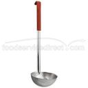 Alegacy Stainless Steel Optima Line One Piece Color Coded Ladle, 12 Ounce Capacity.